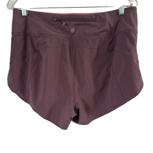 Athleta Run with it 3” Purple Shorts size Medium - Picture 2 of 5
